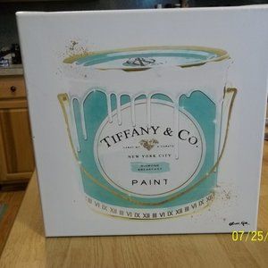Oliver Gal Priceless Tiffany Fashion Paint Can Wall Canvas